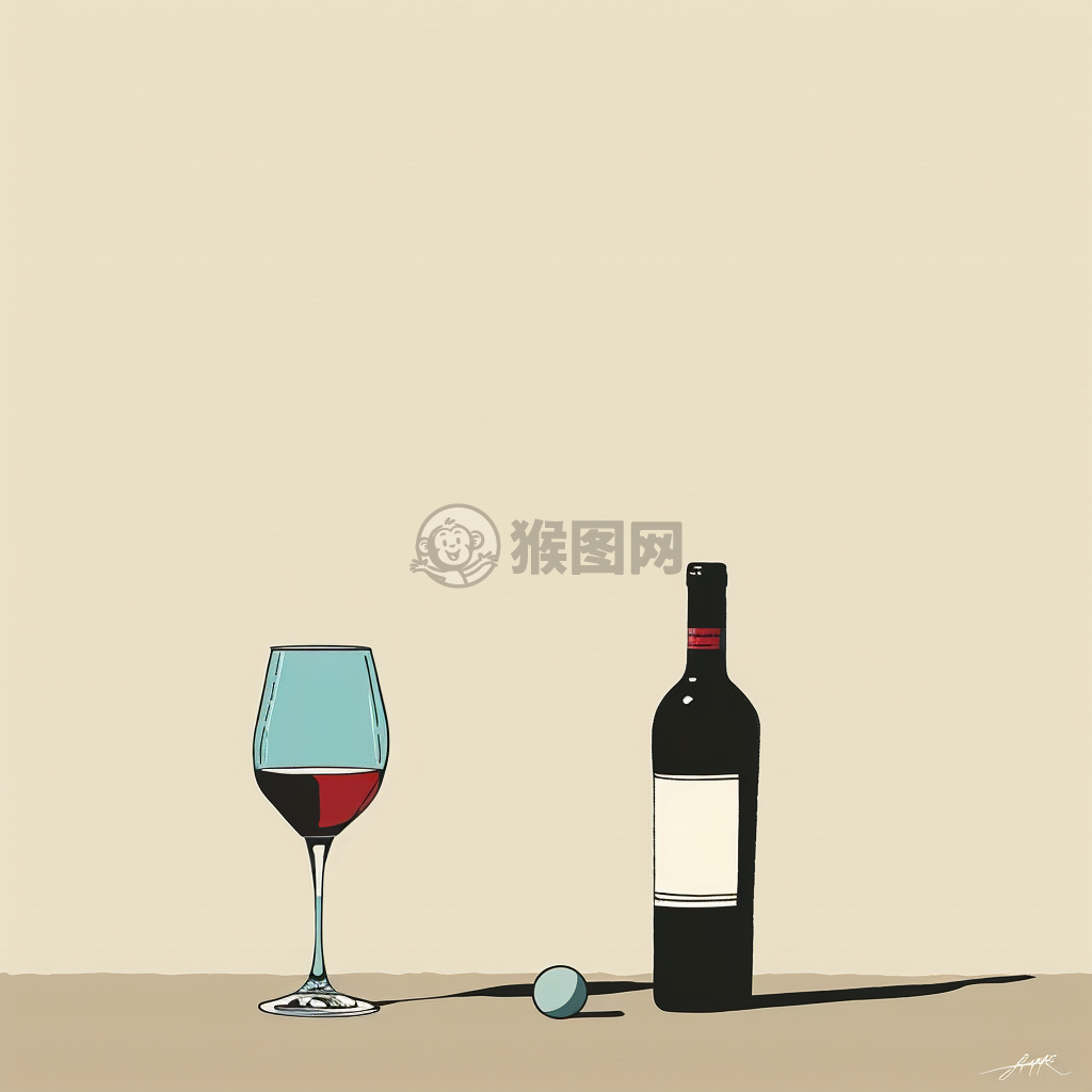 玻璃瓶酒与高尔夫的黑