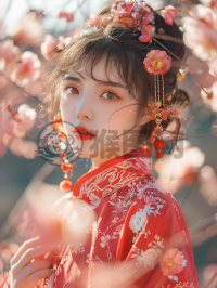 中国新春花裙舞动 绚