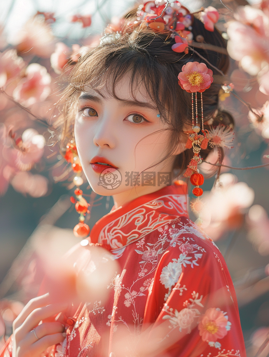 中国新春花裙舞动 绚