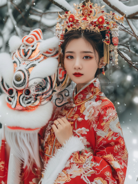 中国新年节庆 舞龙舞