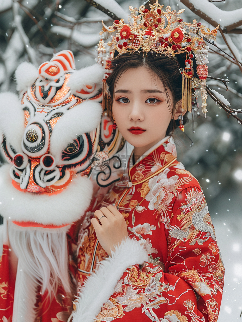 中国新年节庆 舞龙舞