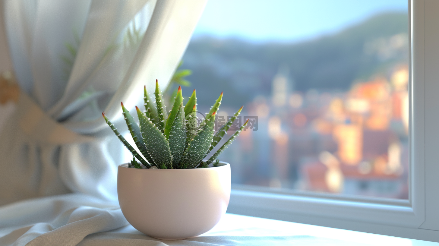 窗口框架内部填充图像