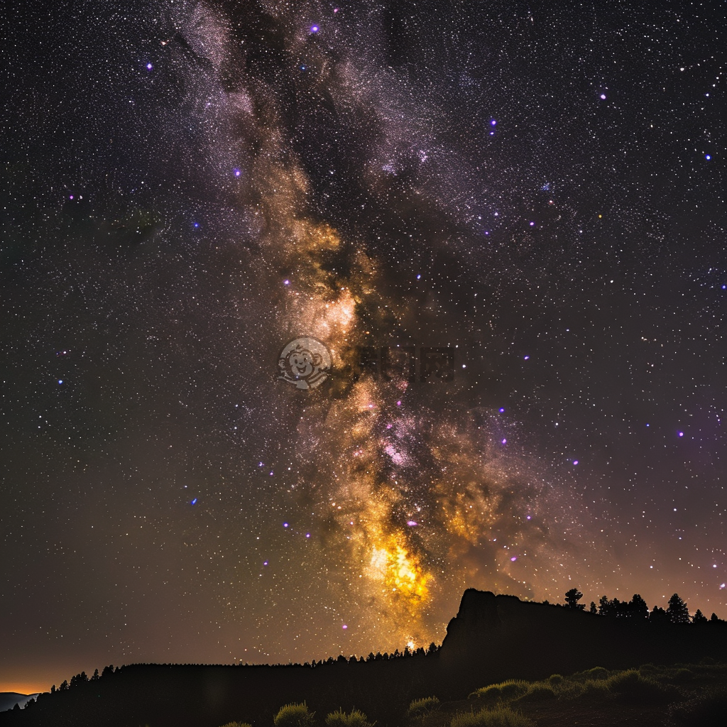 星空之美，如诗如画。