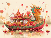 龙舟龙灯