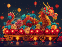 龙舟龙灯