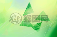 绿色渐变背景与光影效果下的粽子简笔画设计