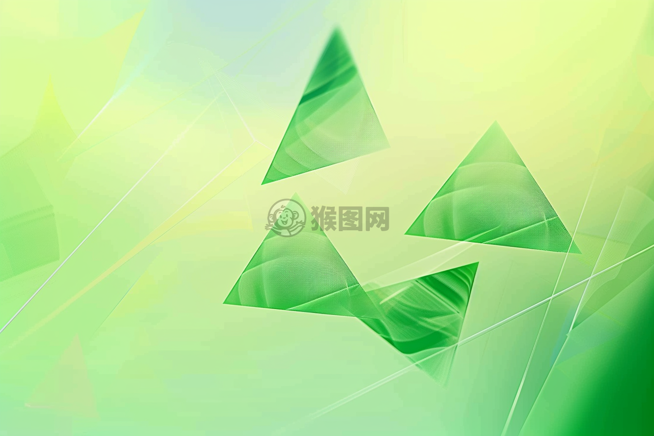 绿色渐变背景与光影效果下的粽子简笔画设计
