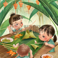 儿童绘本插画：从欢笑