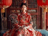 新春佳节，美女写真，华灯初上，魅力无限