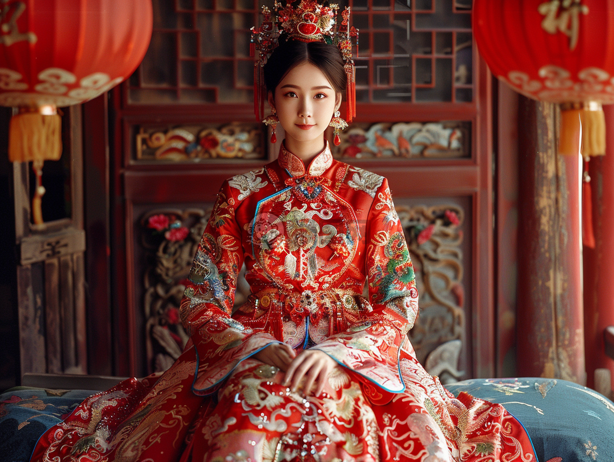 新春佳节，美女写真，华灯初上，魅力无限