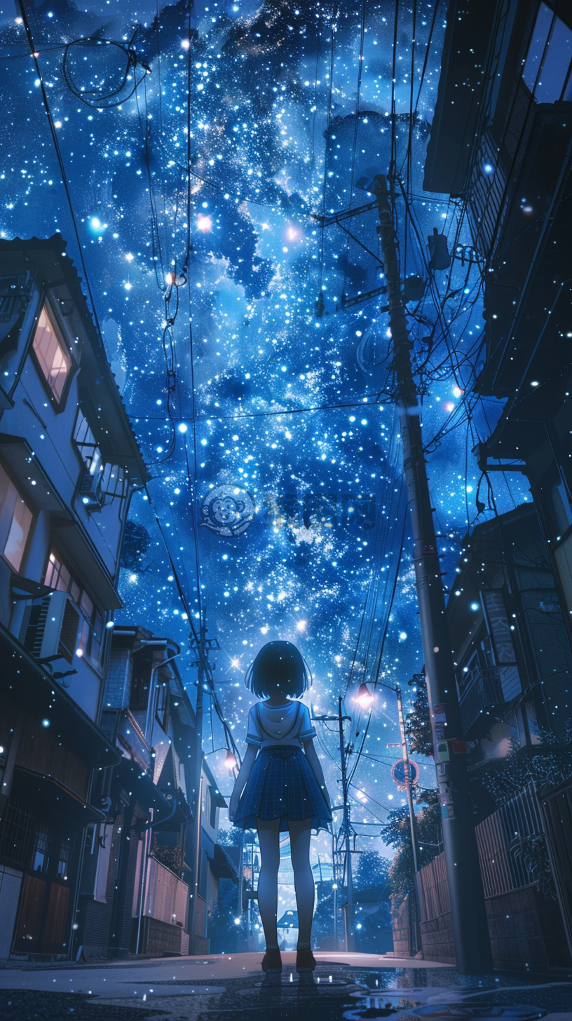 深海中的疗愈之星风景墙纸。