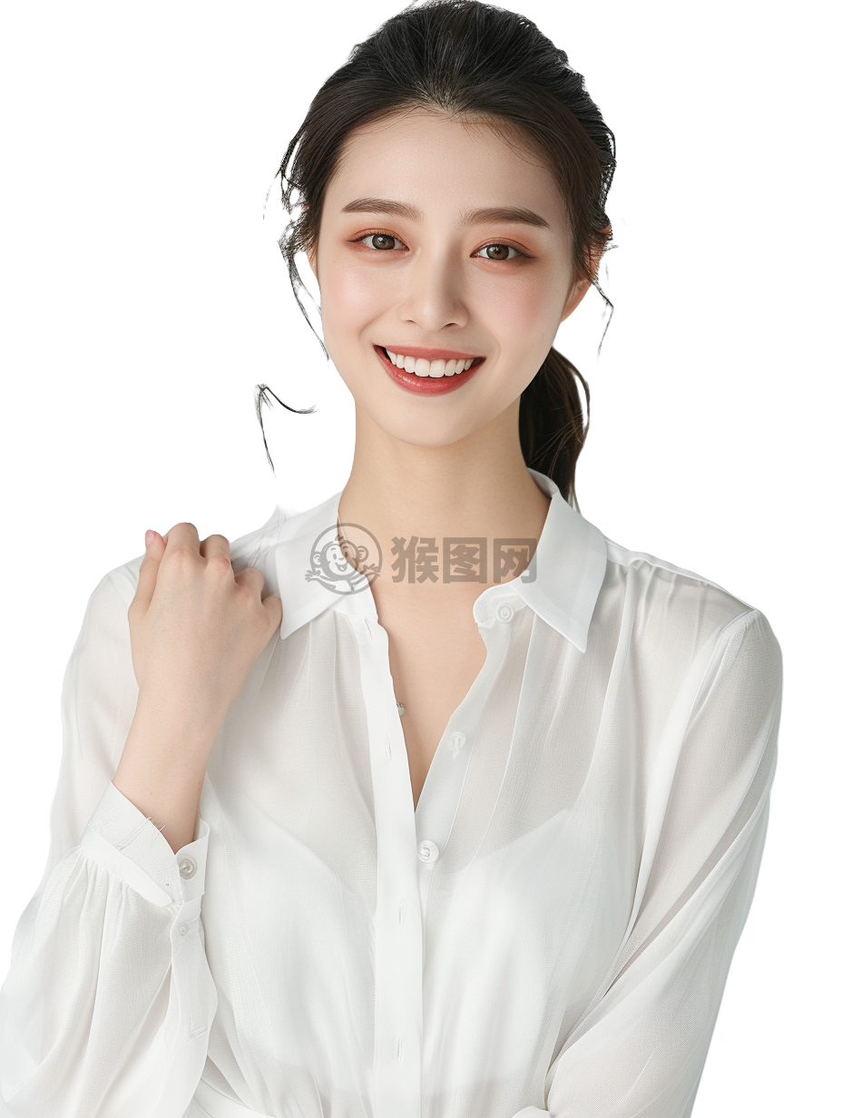 现代简约风格商业摄影，中国女性模特3:4拍摄广告级写真