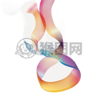 舞动的白色背景丝带标题