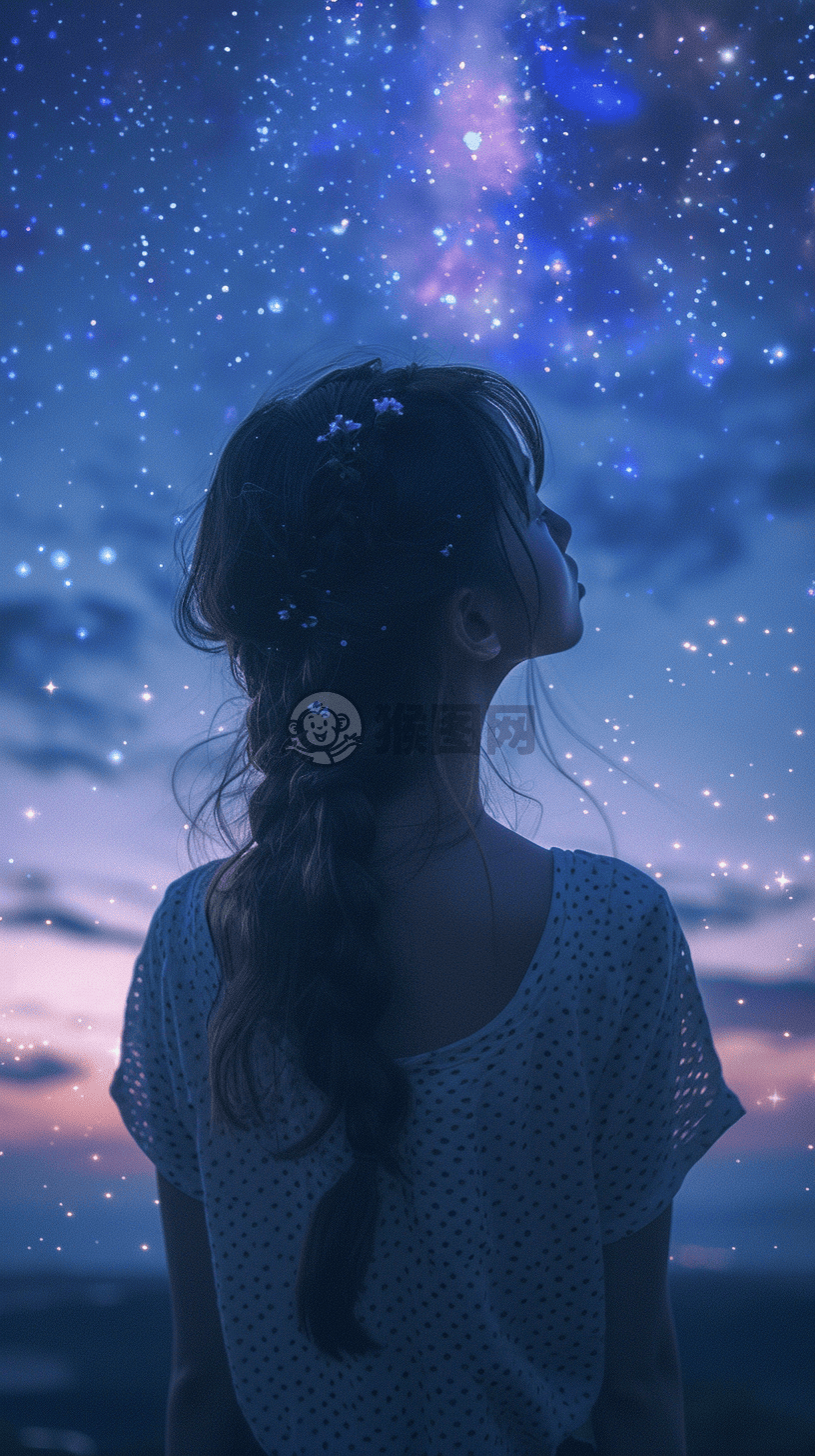 深海中的治愈之星风景画壁纸