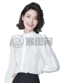 现代简约风格商业摄影，中国女性模特精致肌肤白衬衫广告级图片