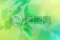 绿色渐变背景搭配立体三角粽子图标标题示意。
