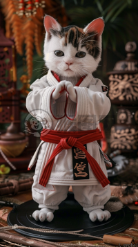 “小猫瑜伽柔韧忍者武术练习”。