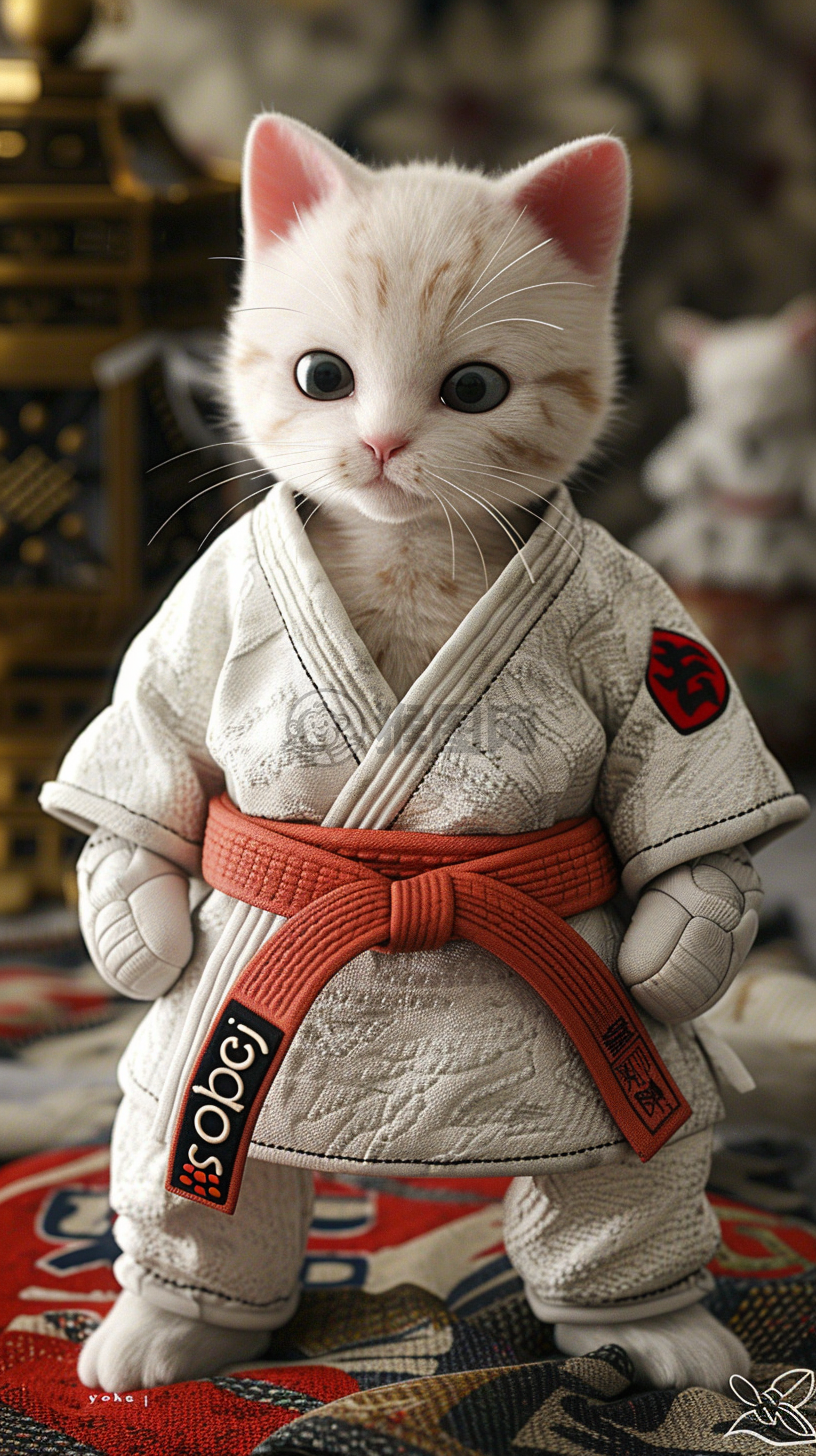 “小猫瑜伽柔韧忍者武术练习”。