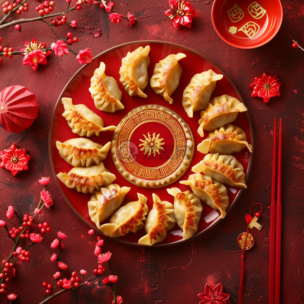 新春佳节包水饺，团圆幸福乐无边