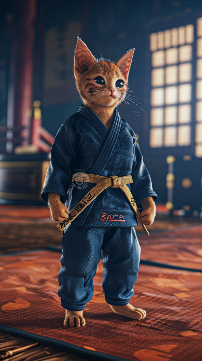 “小猫瑜伽柔韧忍者武术练习”。