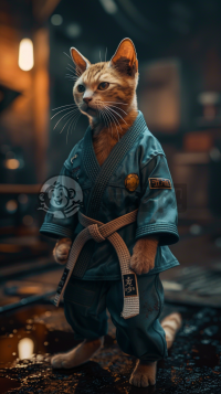 “小猫瑜伽柔韧忍者武术练习”。