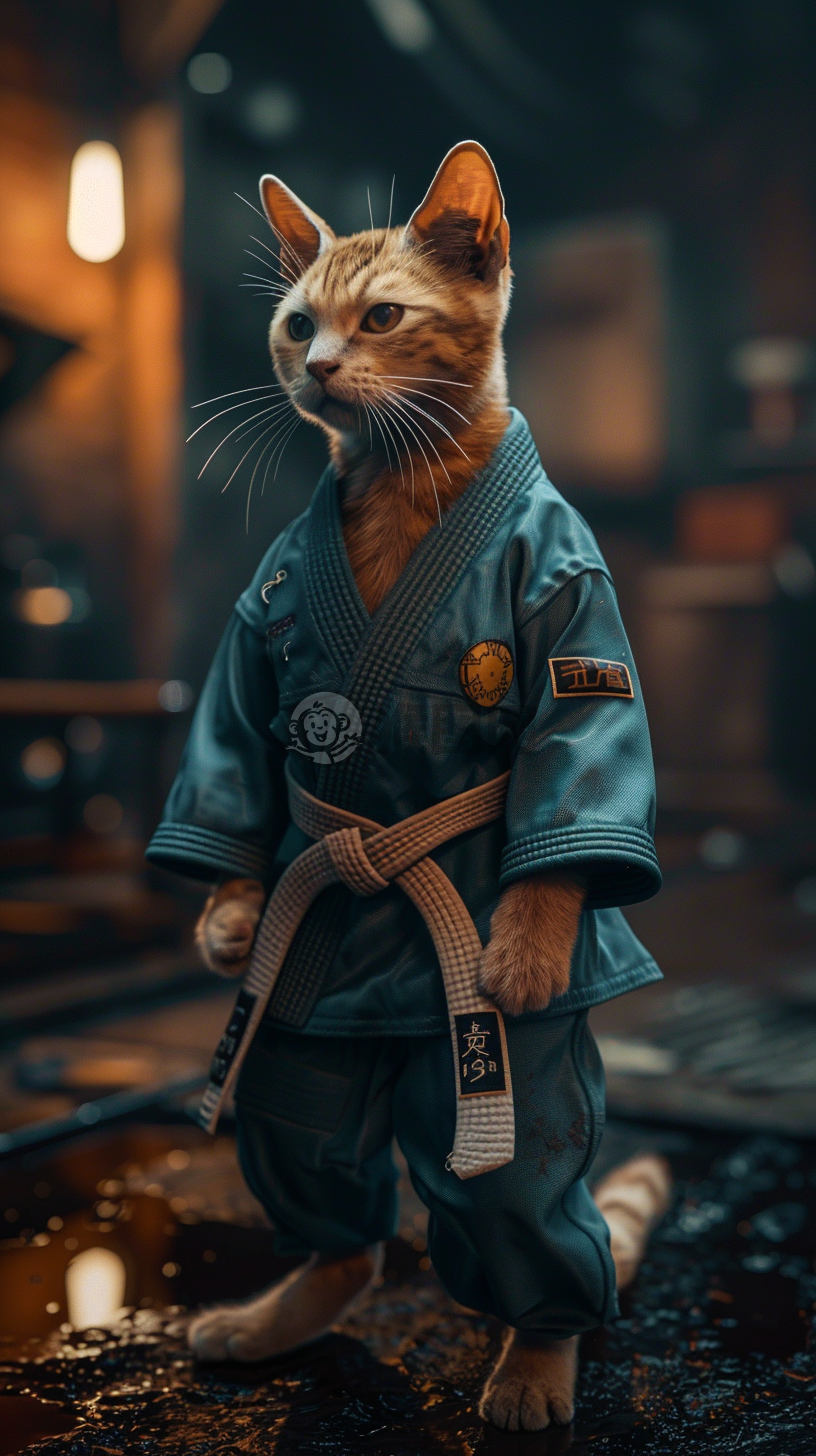 “小猫瑜伽柔韧忍者武术练习”。