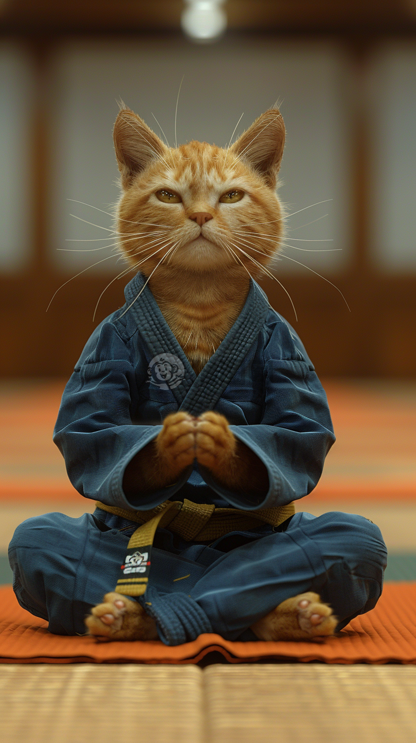 “小猫瑜伽柔韧忍者武术练习”。