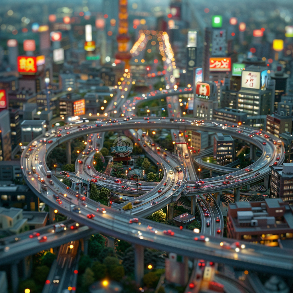 微观城市中心大道美景