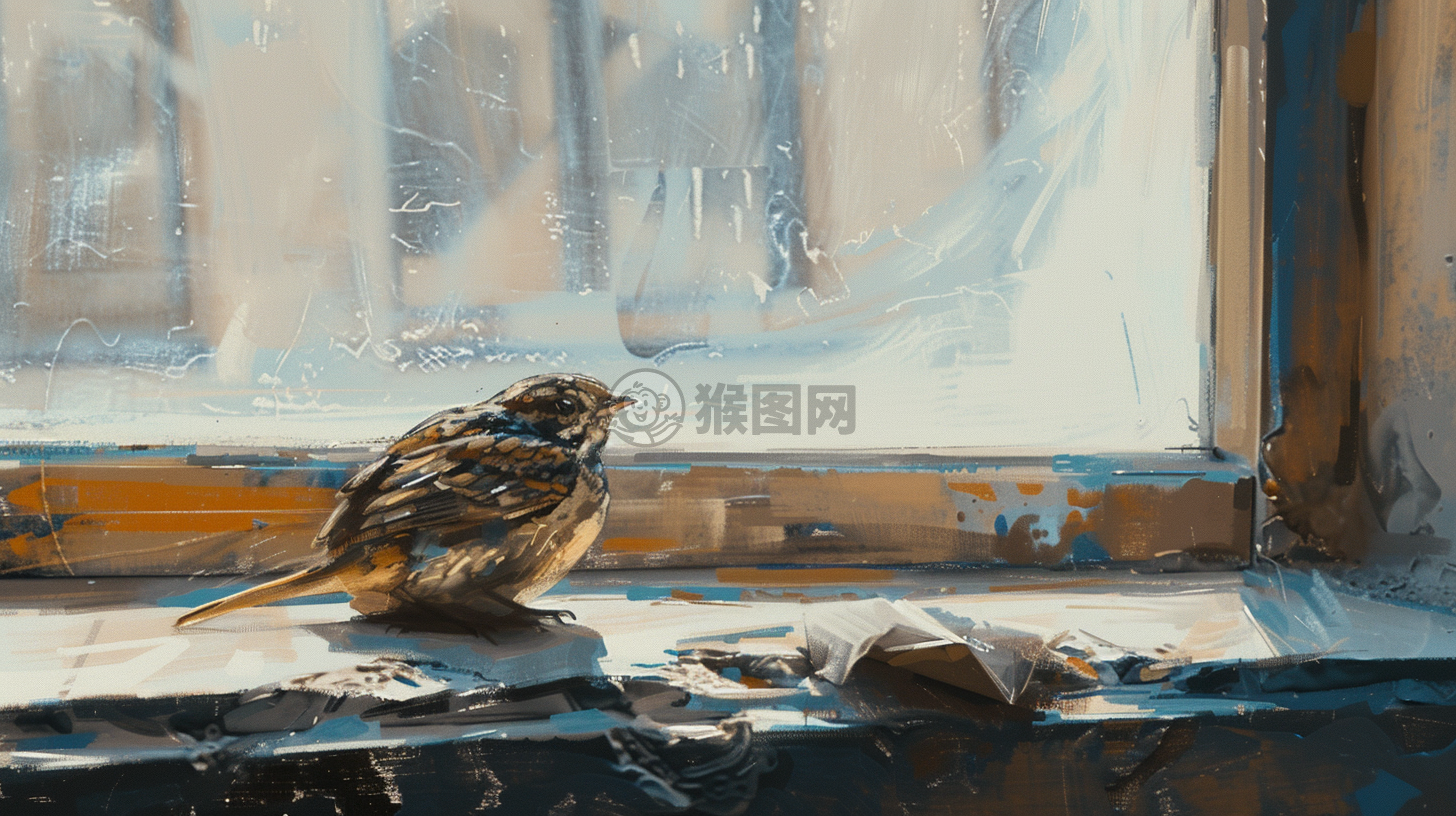孤独的办公桌上机械与鼠标之晨光梦境