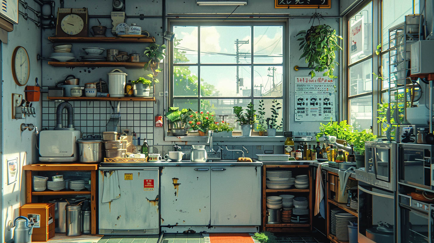 迷人的白色厨房空间，描绘出温馨早餐时光