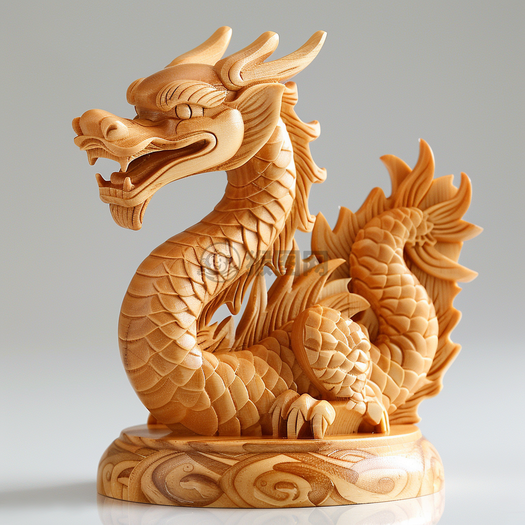 春节木雕龙，寓意吉祥福<br/><br/>这个标题尝试捕捉了木雕龙在中国春节文化中的重要性和象征意义。