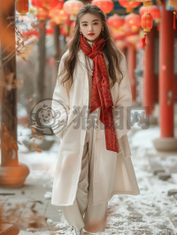 春节京城少女靓丽街头行