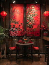 小公寓龙年雅趣：龙元素中国餐桌空间布局