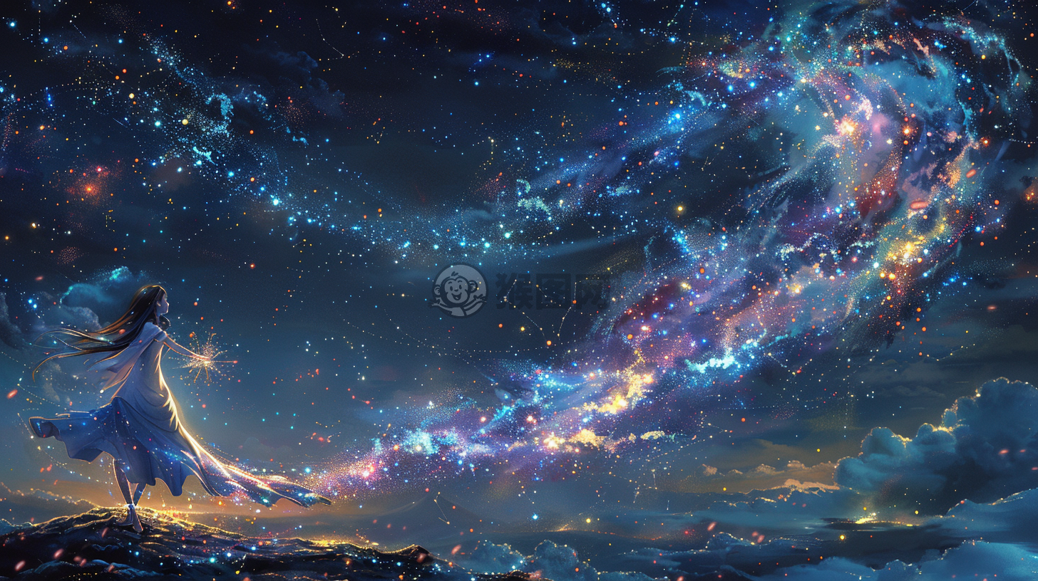 星夜舞女梦幻山巅