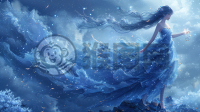 星夜舞女梦幻山巅