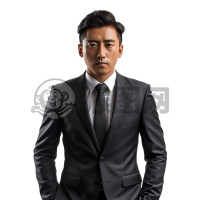 现代商务西装男照：简约气质广告照