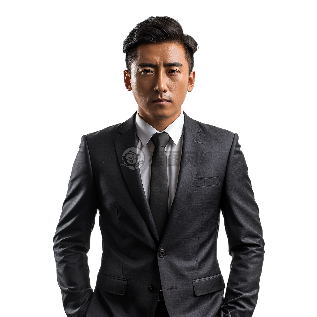 现代商务西装男照：简约气质广告照