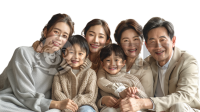幸福中国家庭合影 母爱无边