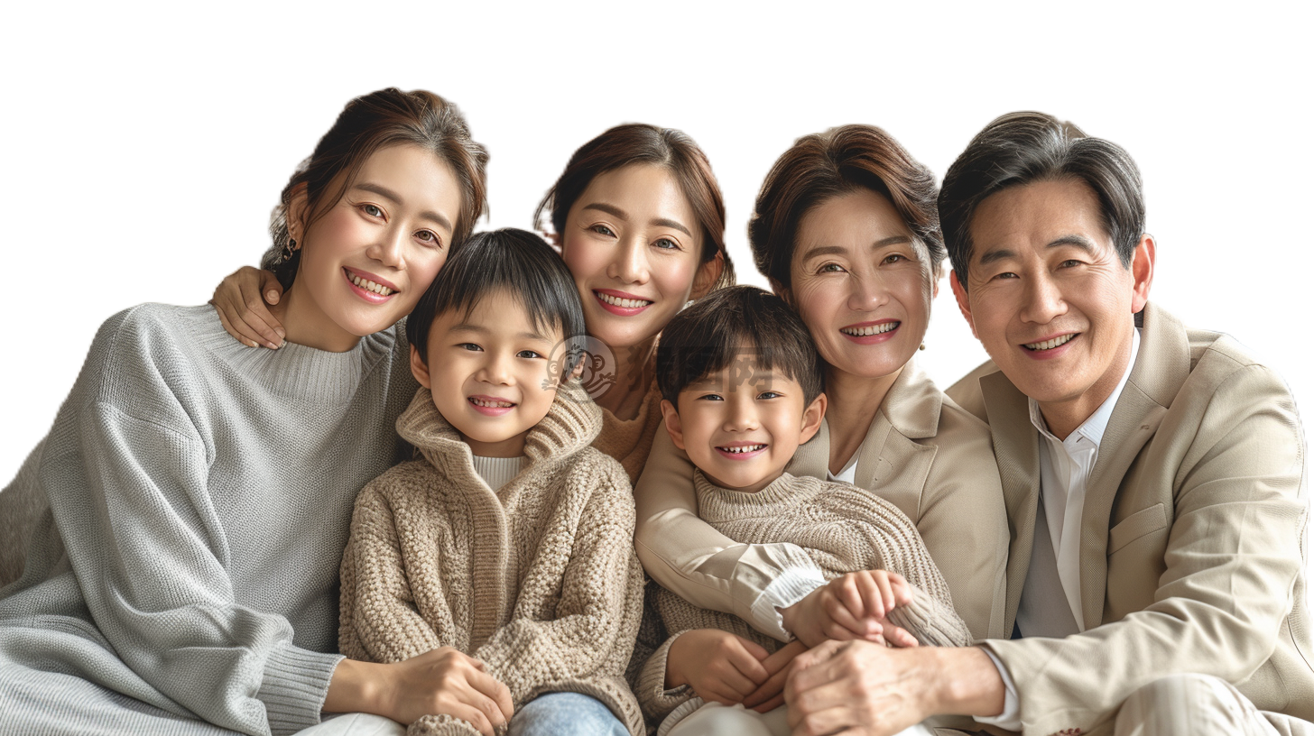 幸福中国家庭合影 母爱无边