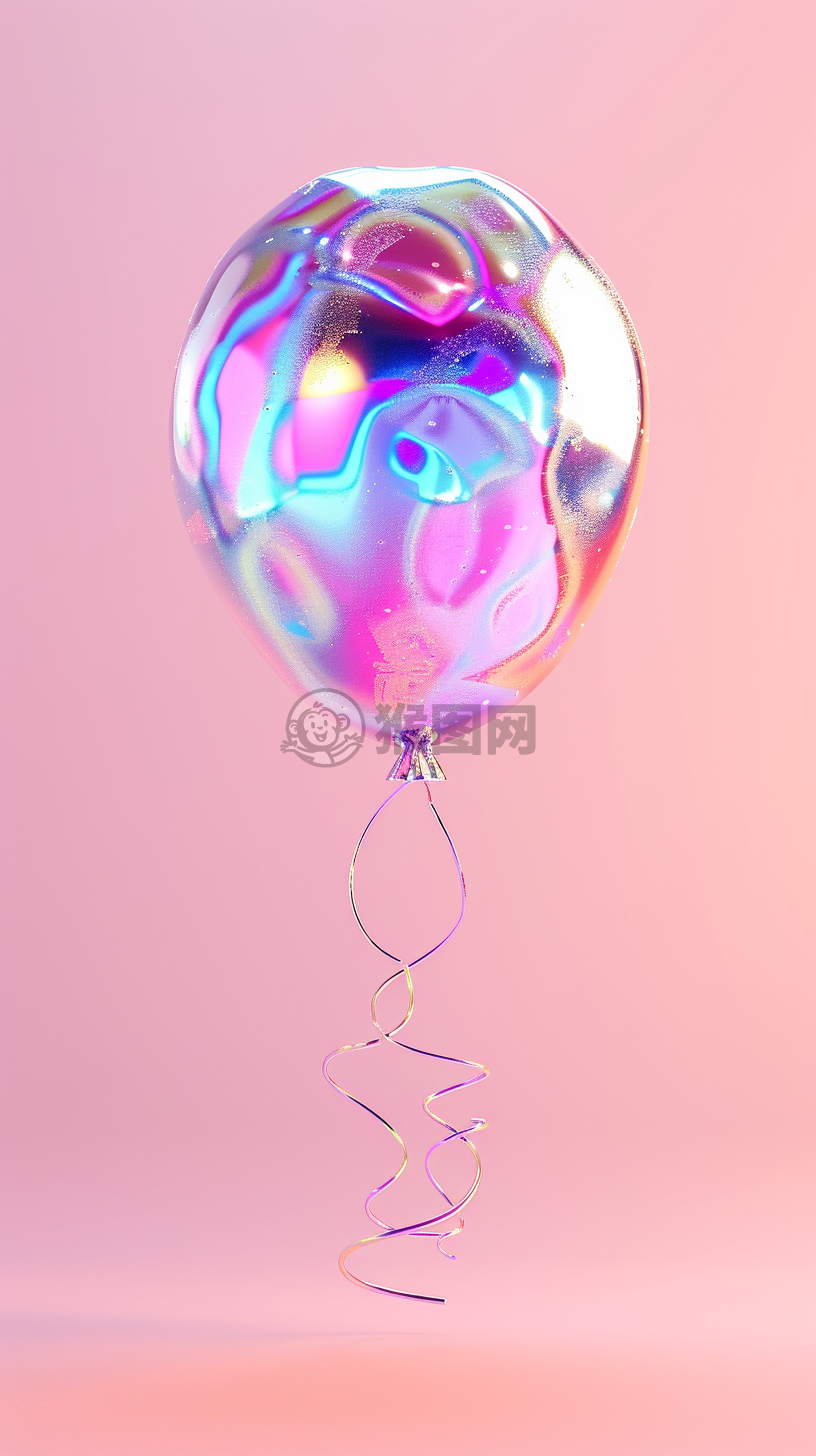 梦想气球：清新透明3D效果，简约边框，无须镂空设计