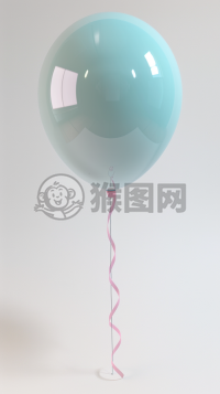 梦幻气球，3D渲染，软焦点效果，软磨砂质感