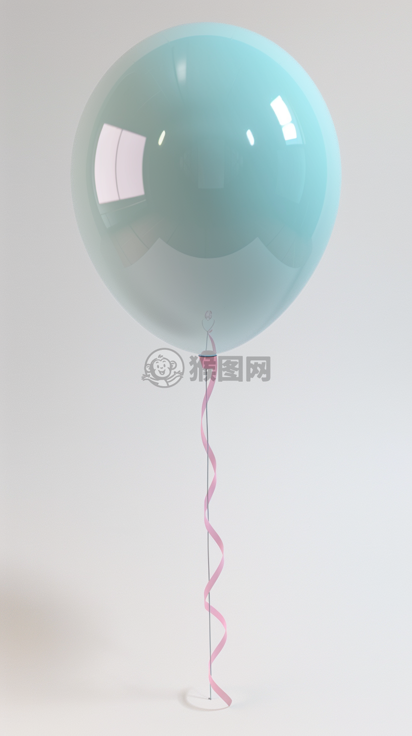 梦幻气球，3D渲染，软焦点效果，软磨砂质感