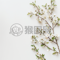 白色背景下的简洁思考