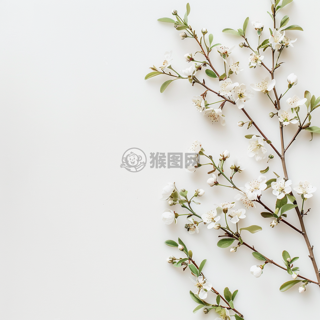 白色背景下的简洁思考