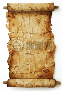 边缘裂痕：壁纸下的古老文字卷轴