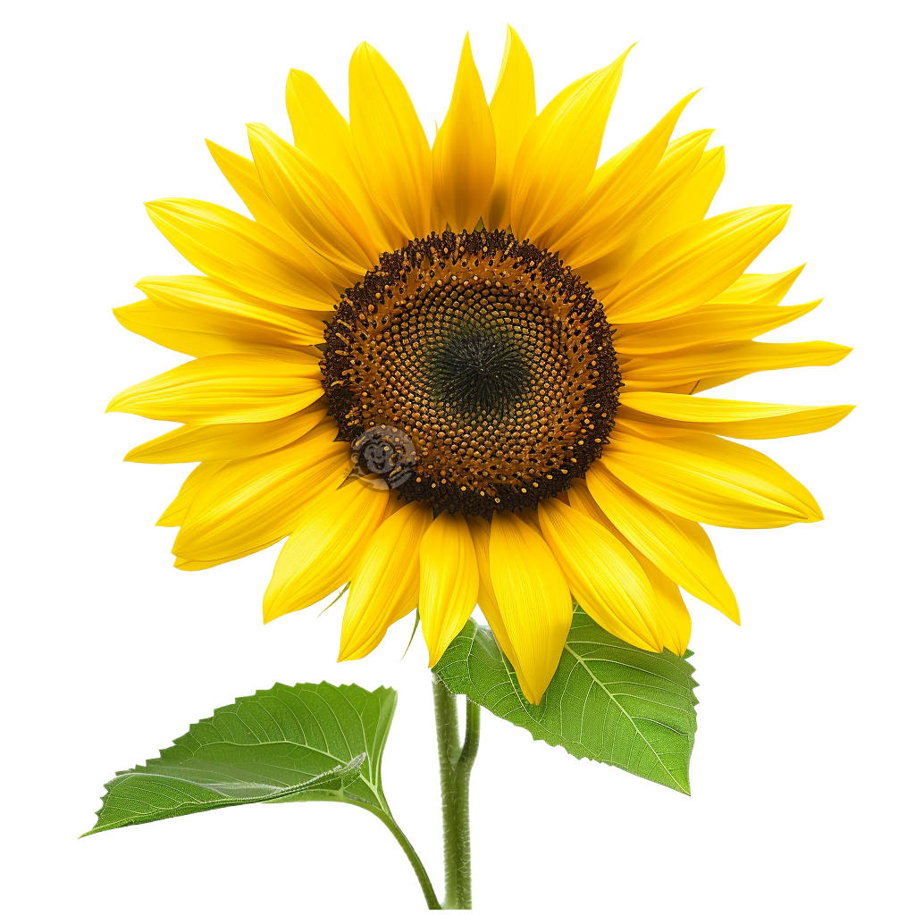 灿烂金黄太阳花 淡棕芯盛开于夏日之晖