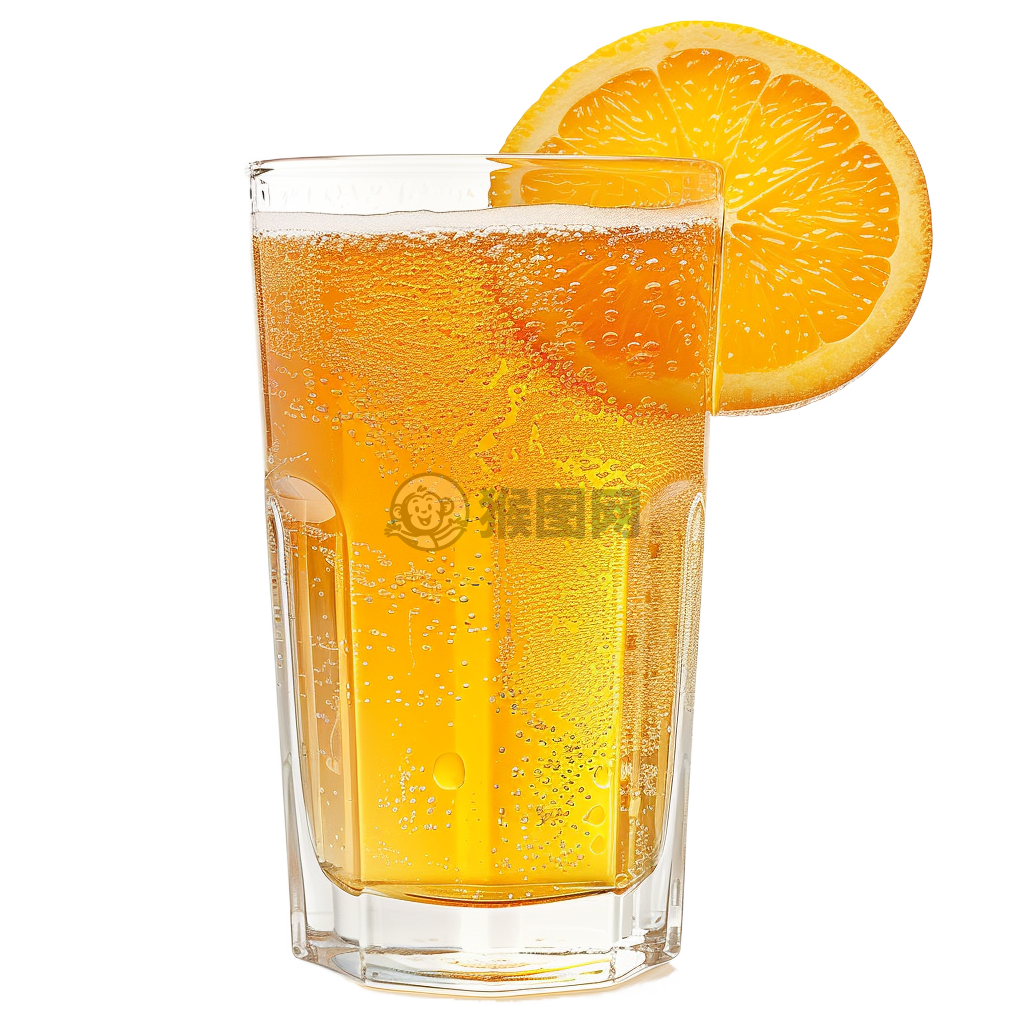 清爽果汁冰霜杯，鲜橙相伴笑春风