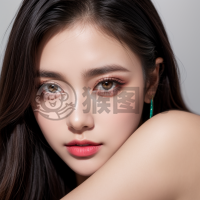 彩妆女神的生动瞬间