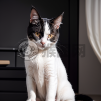 黑白猛猫好奇出击