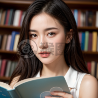 图书馆阅读的美妙瞬间